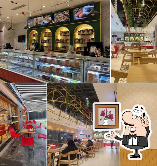 The interior of Haldiram's