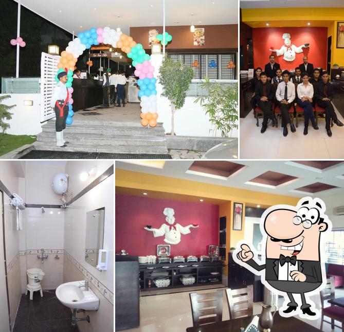 The interior of Hotel Vijay Residency