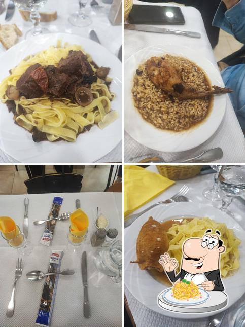 Spaghetti à la carbonara à Maison Benetti