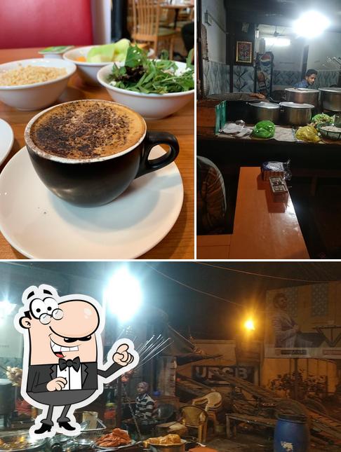The image of interior and exterior at Nonveg Point