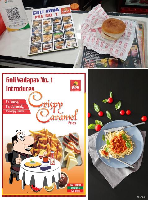 Treat yourself to a burger at Goli Vada Pav No. 1 :Ethnic Corner Aadya Enterprises