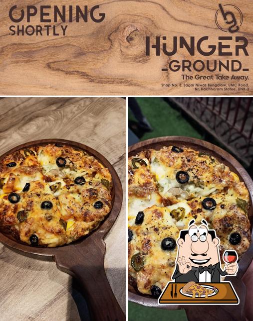 At Hunger ground, you can taste pizza
