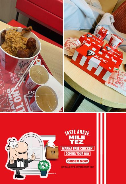 The exterior of KFC