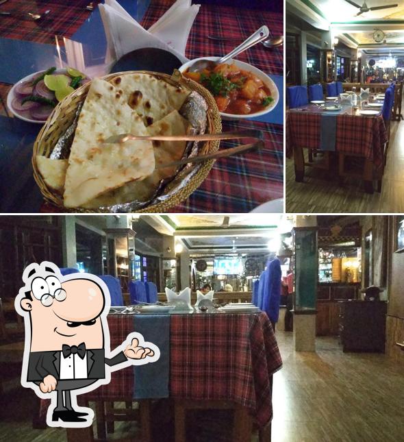 Among various things one can find interior and food at Huge turn Lama Hotel