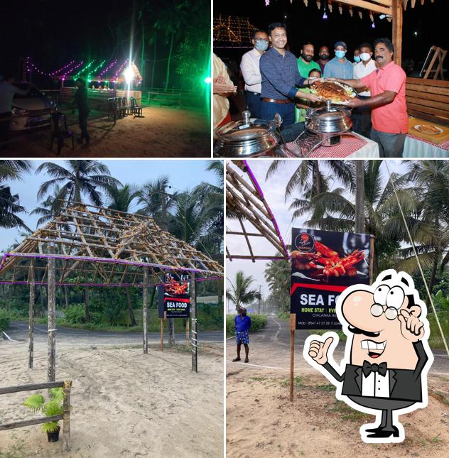 The interior of Loveshore Seafood Event space and Homestay