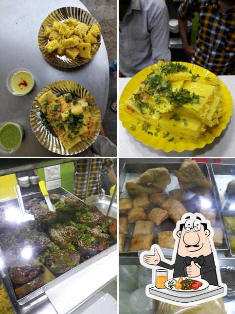 Meals at Milan's live dhokla &masala chhas