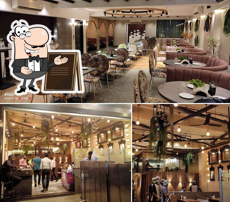 The image of Veggies’s exterior and interior