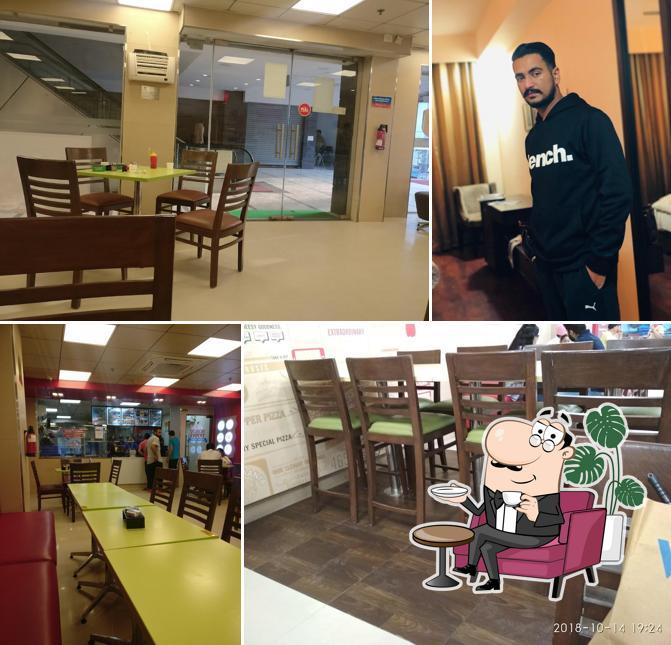 The interior of Domino's Pizza Guru Ram Das Market, Moga