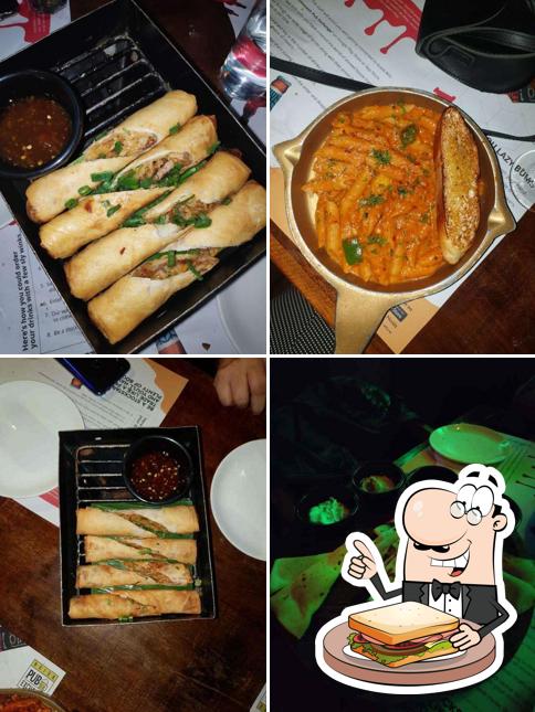 Order a sandwich at Noida Pub Exchange