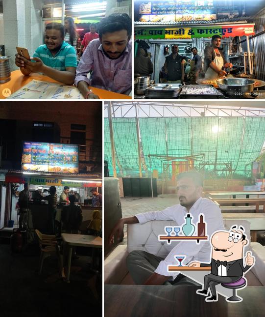 The interior of Laxmi Pav Bhaji and Fast Food Corner