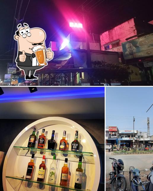 Enjoy a glass of light or dark beer