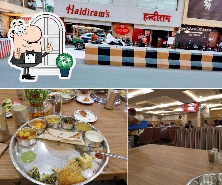 You can get some fresh air at the outside area of Haldiram's Thaat Baat Restaurant