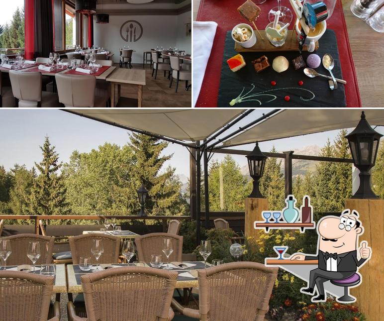 Questa è la foto che presenta la interni e dolce di Le Continental Restaurant