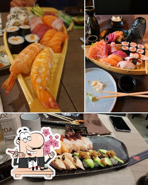 Ordina le varie opzioni di sushi