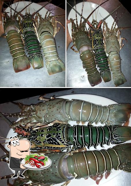 Order seafood at Cafe Del Mar BEACH SHACK