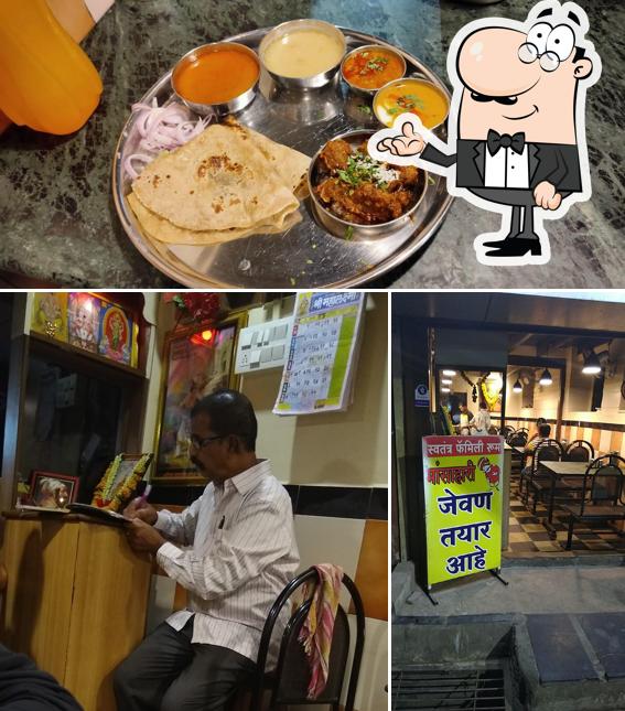 This is the image showing interior and food at Hotel Manik