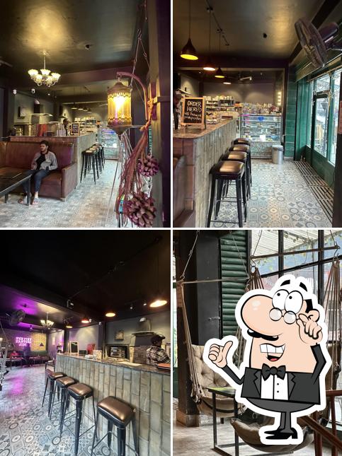 The interior of The pink panther cafe