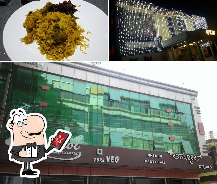 Among various things one can find exterior and food at Anmol The Family Cuisine