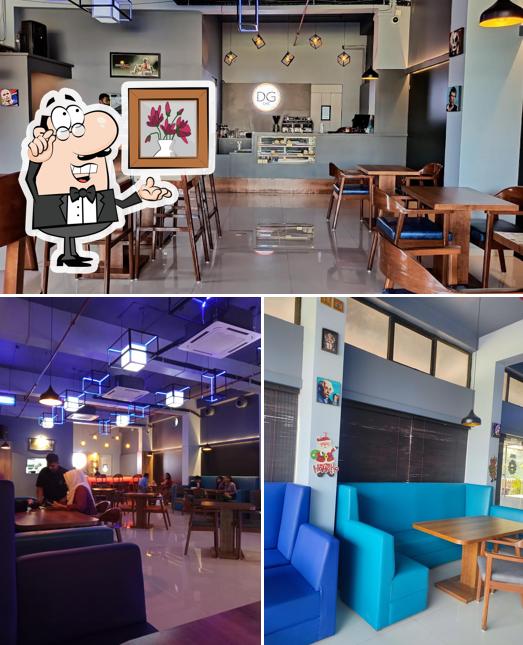 The interior of DG Cafe