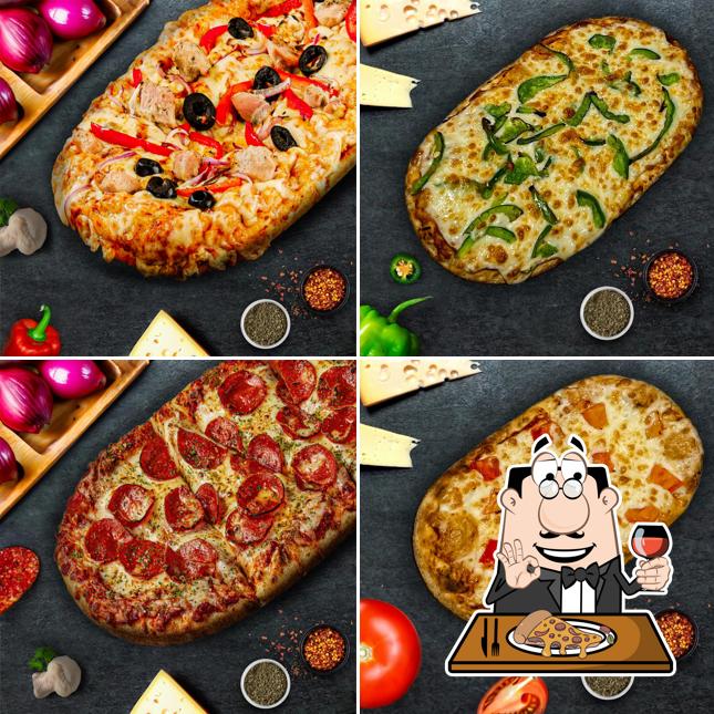 Pick different kinds of pizza