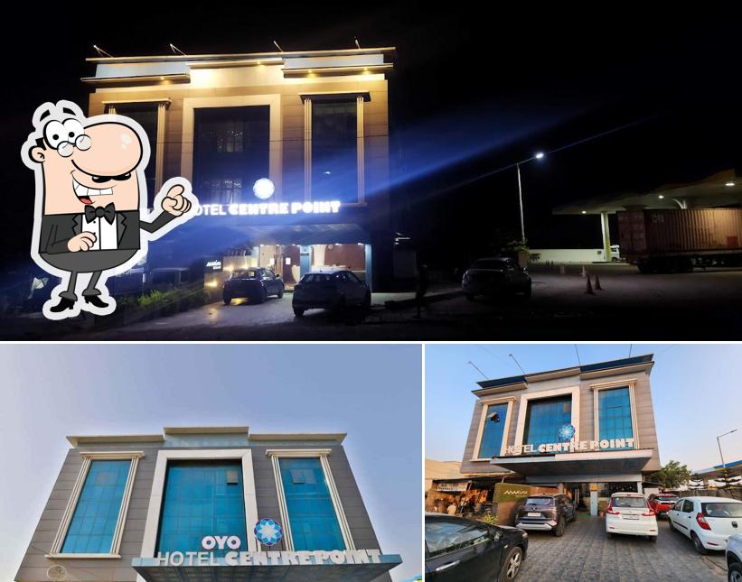 Check out how Hotel Center Point - Best Hotel, Restaurants, Veg Restaurant In Mundra looks outside