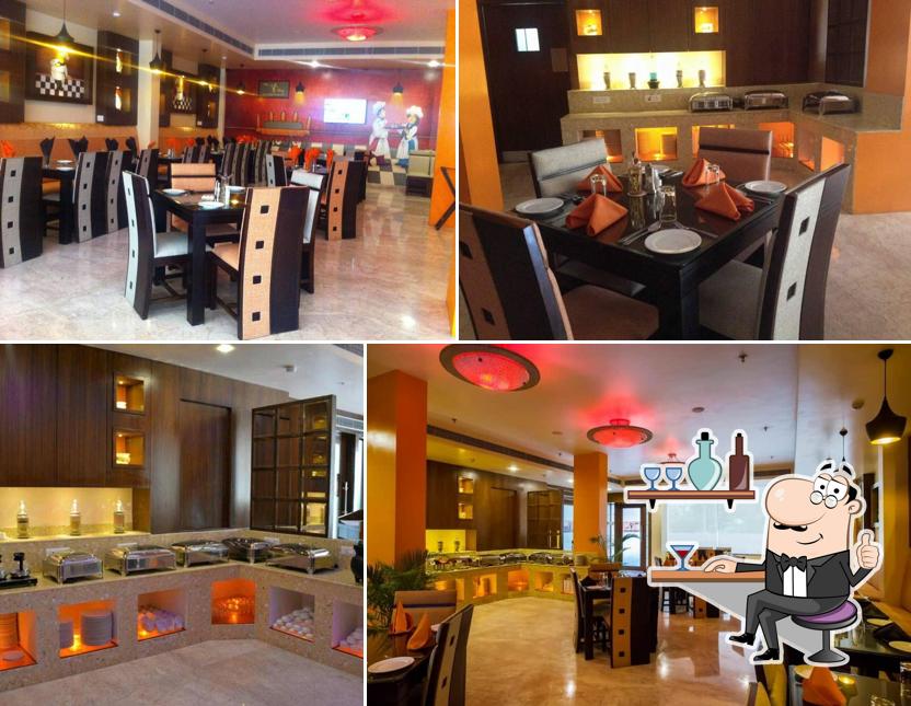 Take a seat at one of the tables at My Chef