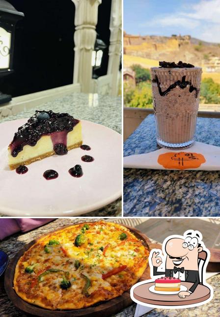 Cheesecake at GARH the rooftop cafe