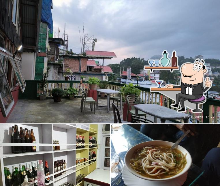 Among various things one can find interior and food at Hotel Kabur Pelling