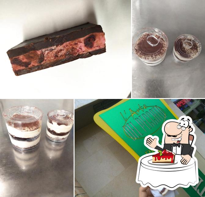 Gelateria L'Arte Del Peccato Di Cesaretti Maurizio serve un'ampia gamma di dessert