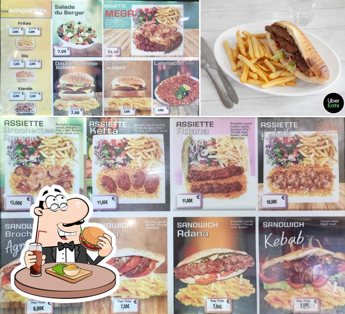 Commandez un hamburger à Restauration Délices Spécialités Turques