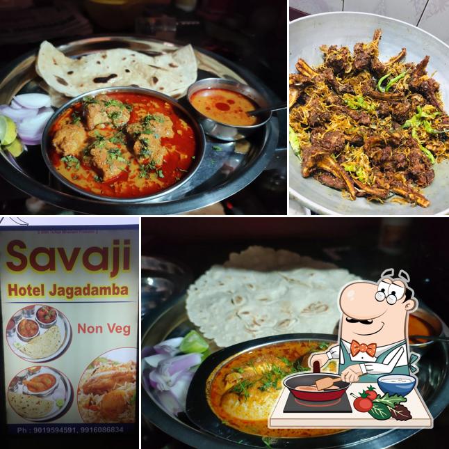 Chicken curry at Savji Hotel Jagadamba