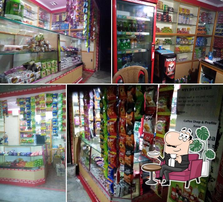 The interior of coffee cafe