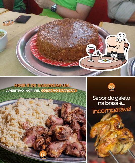 Comida em F3 na Brasa Galeteria