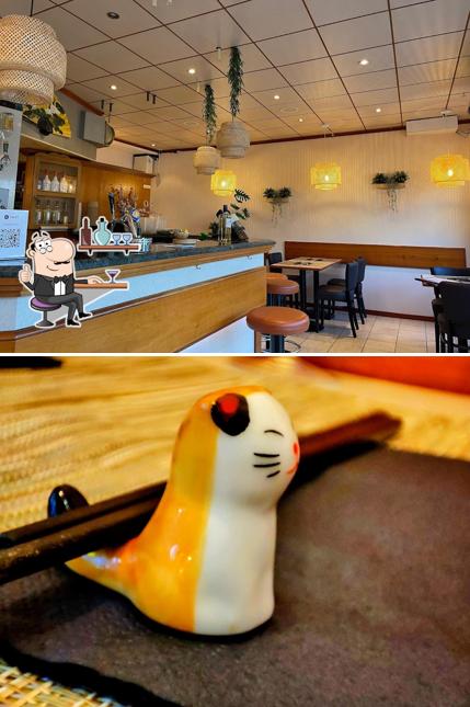 Gli interni di Sushi Stars