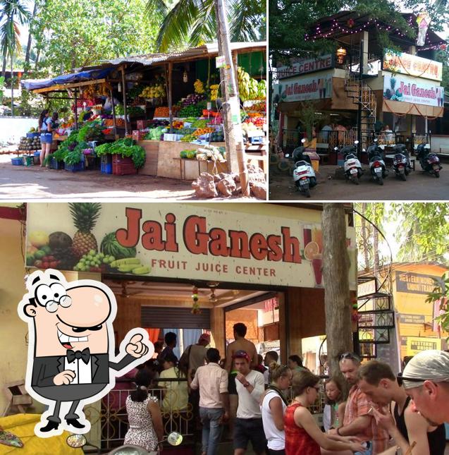 The interior of Jai Ganesh Fruit Juice Centre