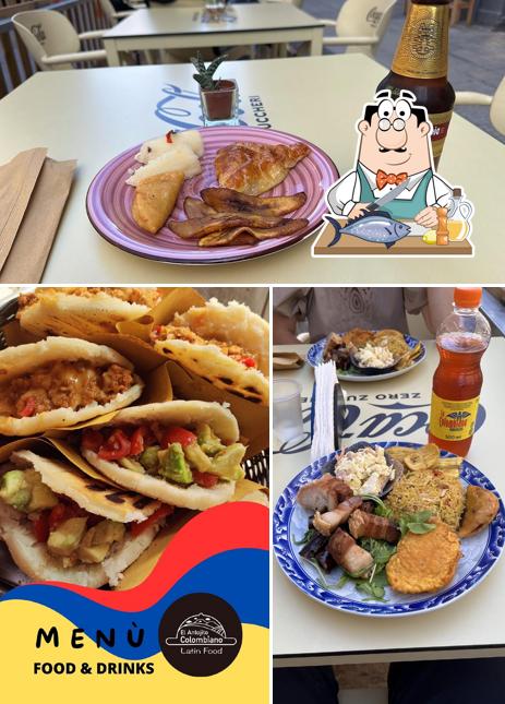 Salmone grigliato al El Antojito Colombiano Latin Food