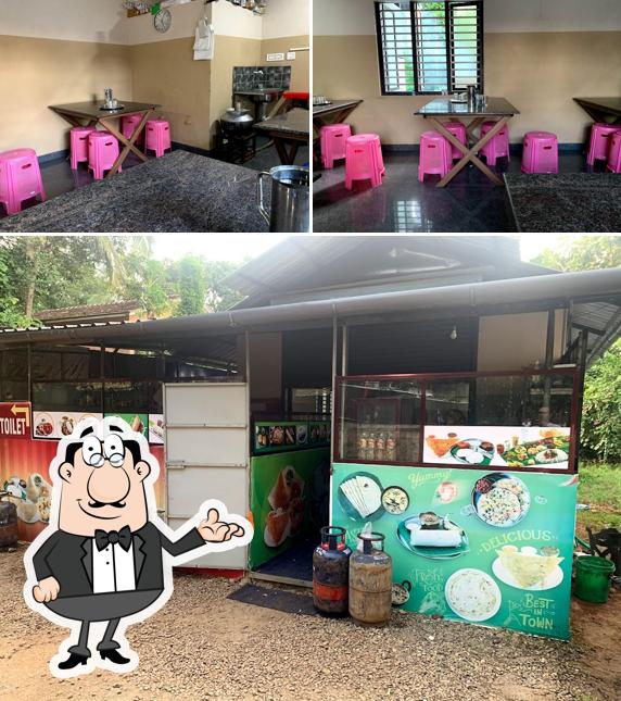The interior of pure veg hottel Neelambari foods and caterings