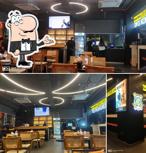 The interior of Roadies Koffeehouz Jalandhar Gourmet Diner Speciality Coffee Award winning Coffee and Food