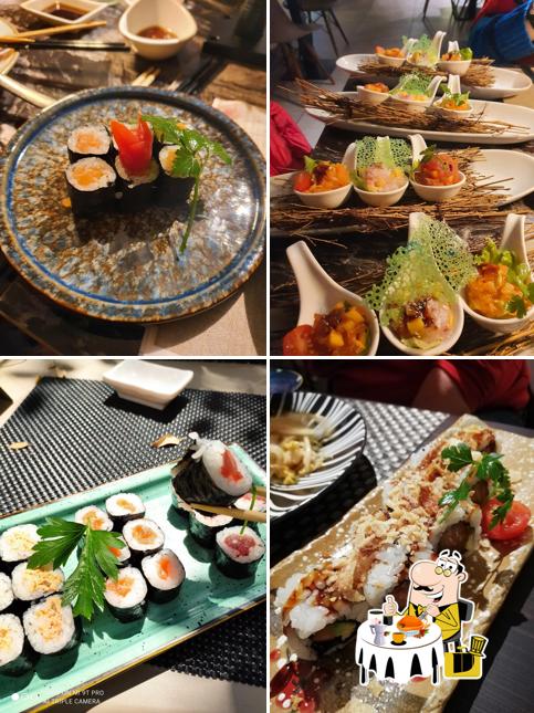 Cibo al Ristorante Giapponese Tao