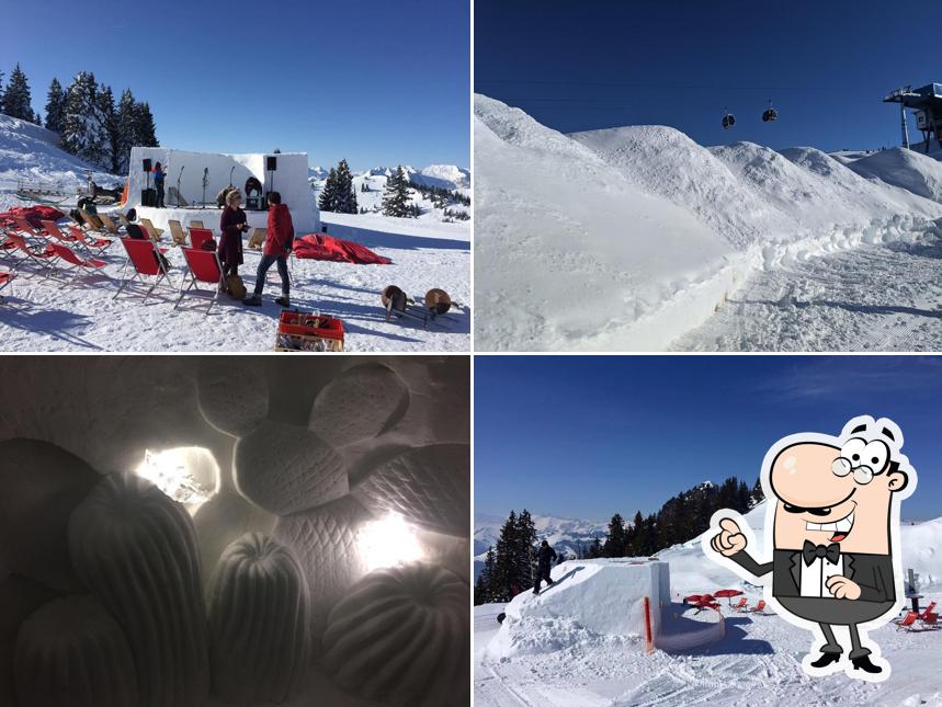 Goditi la vista dagli esterni di Iglu-Dorf Gstaad