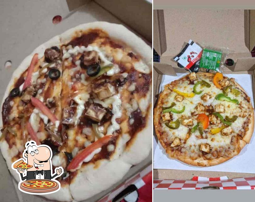 Pick various kinds of pizza