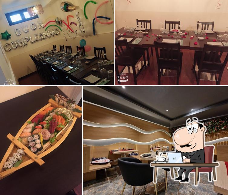 Gli interni di Sushi Mania terni
