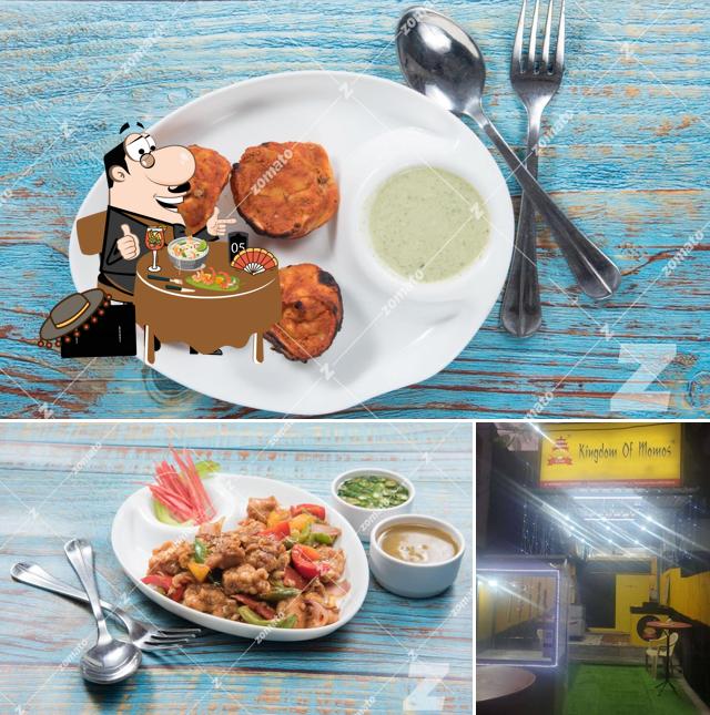 The image of kingdom of momos’s food and interior
