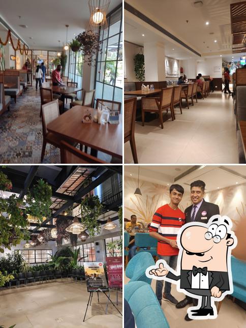 Take a seat at one of the tables at Copperleaf Panaji
