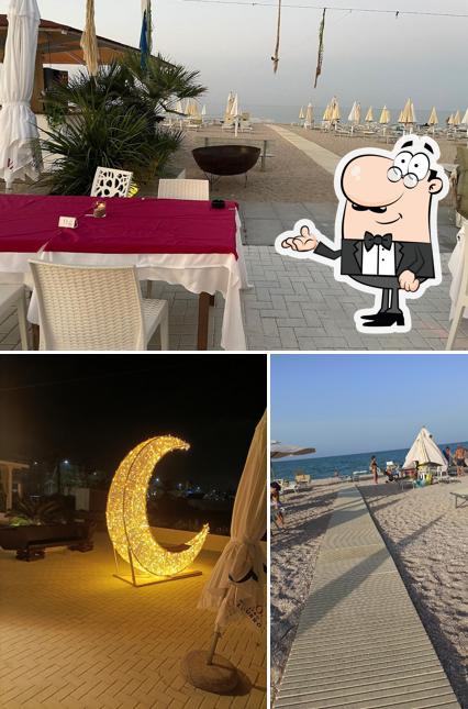 Questa è la foto che presenta la interni e esterno di Cottage Beach