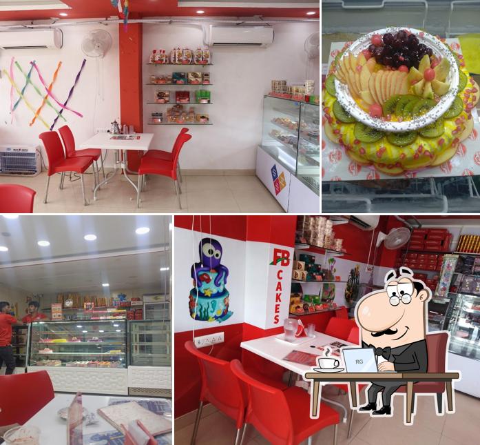 The interior of FB Cakes