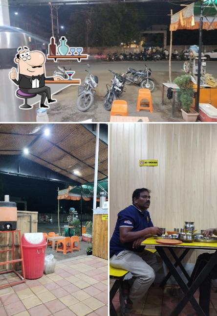 The restaurant's interior and exterior