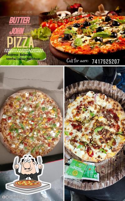 Get pizza at ButterJohn pizza