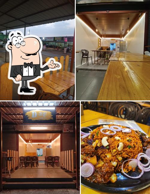 The interior of D अड्डा Chinese resto