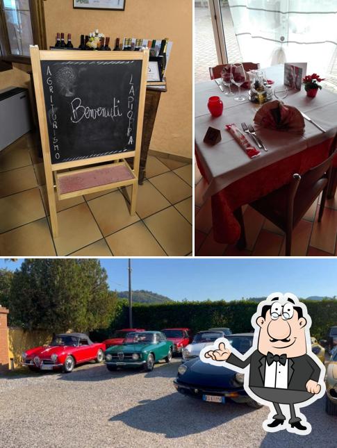 La interni e esterno del ristorante